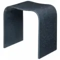 Стульчик для ванной Geralis T-B Черный искусственный камень (литьевой мрамор) на пол