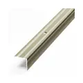 Порожек для напольных покрытий 20х20 мм, длина 1,8 м, профиль-уголок алюминиевый Лука ПУ 05, анод шампань 042л