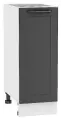 Шкаф кухонный напольный Глетчер Маренго 30 см, МДФ Soft-touch темно-серый