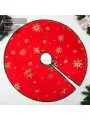 Полянка под ёлку Уютная сказка снежинка, 74 см, красный