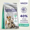 Корм для собак мелких пород Buddy&Sol 12 кг сухой суперпремиум-класса с индейкой и ягненком