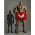 Флаг легиона Кровавые Ангелы Космодесант Астартес Вархаммер Warhammer 40000, 90х135 см, на сетке для улицы, для флагштока