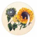 Тарелка настенная 27 см; декор Подсолнух