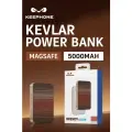 Внешний аккумулятор Keephone Kevlar Brendy MagSafe Power Bank 5000 mAh для iPhone, 20/15w- коричневый