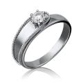 Кольцо PLATINA, белое золото, 585 проба, бриллиант