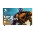 Телевизор Sber SDX-55UQ5235, 55, 4K UltraHD, QLED, Салют ТВ, темно-серый