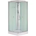 Душевая кабина Loranto CS-6411F(CS-8072) 90х90х215 см, белая, квадратная, стекло , поддон 13 см