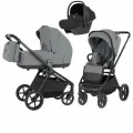 Коляска 3 в 1 CARRELLO Epica Iron Grey, с термолюлькой, модульная