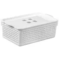 Корзинка Лофт с крышкой (белый) 3.8л
