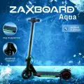 Детский электросамокат для школы, садика ZAXBOARD Kids V4 AQUA (черный) с аквазащитой, до 15км/ч, Led-подсветка