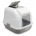 Закрытый био-туалет для кошек Imac Easy Cat, размер - 50 х 40 х 40 см, цвет - бежевый/серый