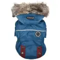 Куртка для собак утеплённая с капюшоном PUPPIA Brock, синяя, XXL (Южная Корея)