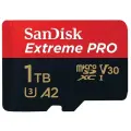 Карта памяти SanDisk microSDXC 1 ГБ Class 10, V30, A2, UHS-I, R/W 170/90 МБ/с, адаптер на SD, 1 шт.