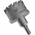 Коронка твердосплавная с центрирующим сверлом по металлу 54 мм vertextools 1819-54