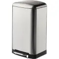 Ведро мусорное с педалью и доводчиком Luscan 30л, матов, прямоуг, нерж сталь