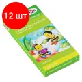 Комплект 12 шт, Пластилин восковой мягкий Гамма Пчелка, 06 цветов, 90г, со стеком, картон. упаковка