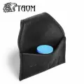 Набор, мел для бильярда Taom Pyro Chalk Blue и держатель Taom Chalk Bag