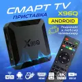 ТВ-приставка смарт TV X96Q 2/16Gb, Андроид 11, смарт приставка ТВ, черный