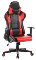 Кресло геймерское Helmi HL-G01 Victory, искусственная кожа, черная/красная, 2 подушки
