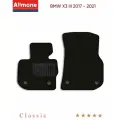 Коврики в салон текстильные Allmone Классик для BMW X3 3 (G01) 2017 - 2021, черные, 2шт. / БМВ