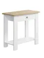 Стол консольный Compass С-301, 79х39х75.5, белый структурный/блэквуд ячменный