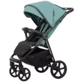 Прогулочная коляска CARRELLO Bravo Plus, Palm Green CRL-5515, накидка на ножки в цвет коляски