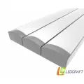 Ledcraft LC-LP0716M16-1x3Silver комплект из 3 шт серебро (1м профиль1м рассеиватель2 заглушки)