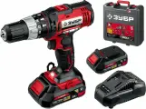 ЗУБР С1-18, 18 В, 40 Н·м, 2 АКБ (2 А·ч), ударная дрель-шуруповерт, кейс (ДШУ-185-22) ДШУ-185-22