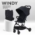 Коляска детская прогулочная MOWBaby Windy MB202, Black