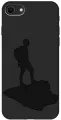 Силиконовый чехол на Apple iPhone SE (2022) / SE (2020) / 8 / 7 / Эпл Айфон СЕ 2022 / СЕ 2020 / 8 / 7 с рисунком Trekking Soft Touch черный