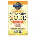 Garden of life Vitamin Code RAW витамин Д3 2000 МЕ 60 вегетарианских капсул