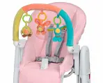 Комплект для стульчика Peg-Perego чехол Kit Tatamia и дуга с игрушками, rosa