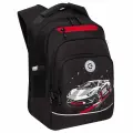 Рюкзак школьный Grizzly анатомическая спинка, 2 отделения, для мальчиков, YOUR ROUTE, 25х40х22см (RB-550-1/2)