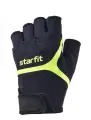 Перчатки для фитнеса STARFIT WG-103, черный/ярко-зеленый (M)