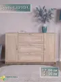 Тумба сириус, 2 двери и 3 ящика, 156х41х95 см, дуб сонома