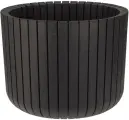 Кашпо для цветов IDEA шато D250мм H200мм 8 л коричневый ротанМ3039