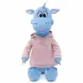 Мягкая игрушка KULT of toys Дракон Дейзи синий в толстовке 25 см