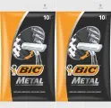 BIC Бритва одноразовая мужская METAL, 10 шт в уп, 2 уп