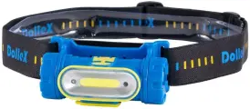 Фонарь светодиодный налобный на аккум. Li-ion 3.7V 2000mA, COB (5W), датчик движения, стробоскоп, бренд DolleX, артикул - FIS-20