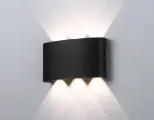 Уличный настенный архитектурный светодиодный светильник, IP65 LED 4200K 6W 158*80*40, черный