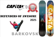Сноуборд CAPITA DEFENDERS OF AWESOME 2025, кэмбер, Twin Tip, 150 см