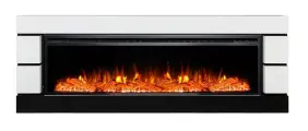 Каминокомплект Elekam Fusion с очагом Pulsar 60 белый с черным