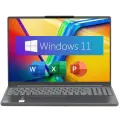 15.3 Ноутбук Lenovo IdeaPad Slim 3 Gen 10, Intel Core i7-13620H (5.0 ГГц), RAM 16 ГБ LPDDR5, SSD 512 ГБ, Windows 11 Home + Office 2021, Luna Grey, Металлическая крышка , Русская раскладка