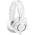 Проводные наушники Audio Technica ATH M50X, полноразмерные, складные, белый