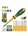 JDSS1B10 Отвертка со сменными насадками 10 шт. (PH2, SL3, PH0, PH1, SL5, SL6) JADEVER