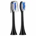 Сменные насадки для электрической звуковой зубной щетки Revyline RL 015, черные, 2 шт.