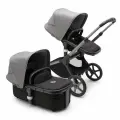 Коляска 2в1 Bugaboo Fox 5 Graphite, цвет Black / Grey Melange (Чёрный / Серый меланж)