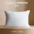 Подушка Sonno Home Эссеншиал, 50x70 см, наполнитель микрогель, гипоаллергенная, средняя поддержка