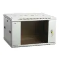 ITK Шкаф коммутационный ITK Linea W (LWR3-09U64-GF) настенный 9U 600x450мм пер. дв. стекл 90кг серый 350мм 24кг 200град. 500мм IP20 IK08 сталь