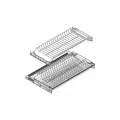 INOXA Сушка 2-уровневая в базу 600/18, с рамкой, поддон 1 шт. (пластик), отделка сталь 701/60XP.551A